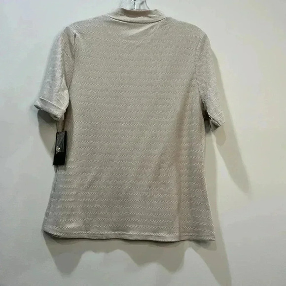 Fifty Street Short Sleeve Mock Neck Shirt - Size L - Picture 8 of 11